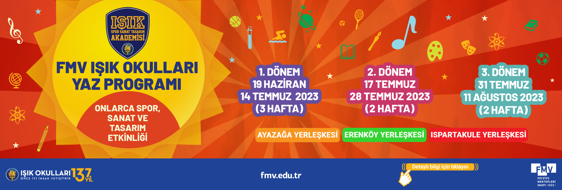 19 Haziran 2023 Tarihlerinde Başlayacak SSTA Yaz Dönemi Etkinlik Kayıtlarımız Açılmıştır